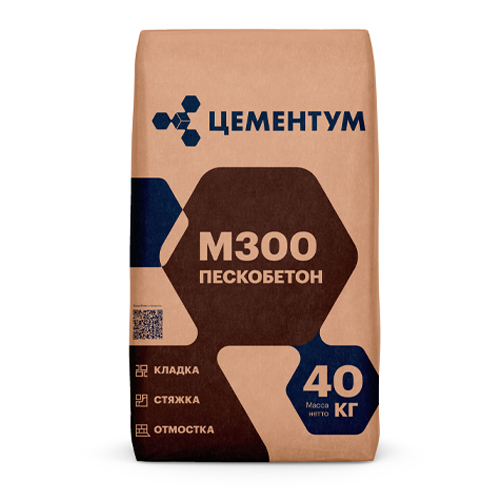 Пескобетон М300 ГОСТ 31358-2019 - 40 кг