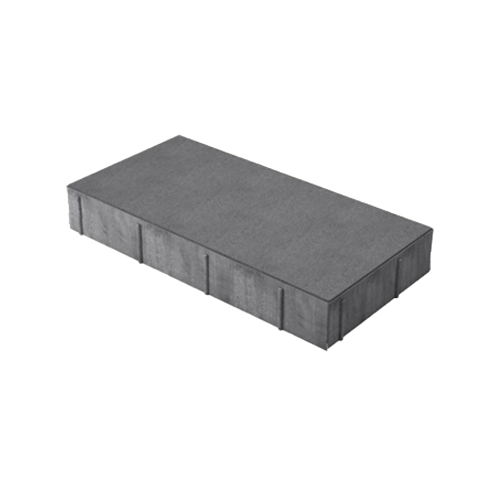 Тротуарная плитка Прямоугольник 4П6ф 400*200*60 Темно-серая 60мм